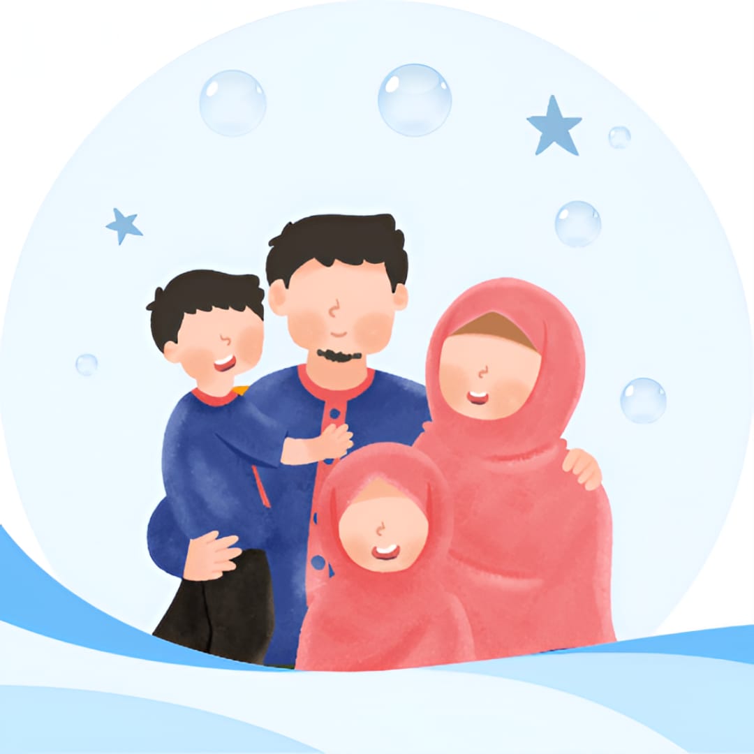 Orang tua dan anak belajar bersama